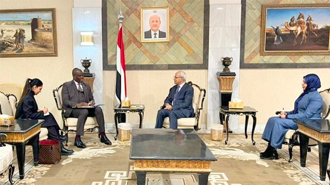 النعمان يبحث مع سفير جنوب أفريقيا انعقاد لجنة التشاور بين البلدين